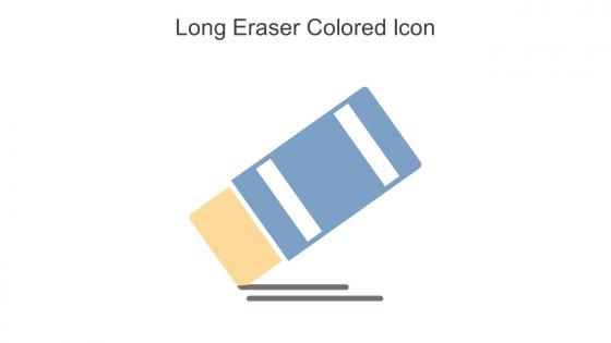 Long Eraser Colored Icon in powerpoint pptx png and editable eps format