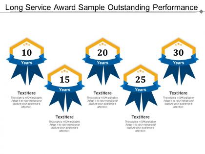 Long service award sample outstanding performance
