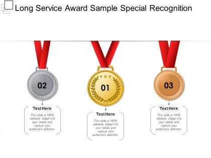 Long service award sample special recognition
