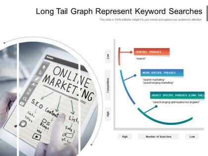 Long tail graph represent keyword searches