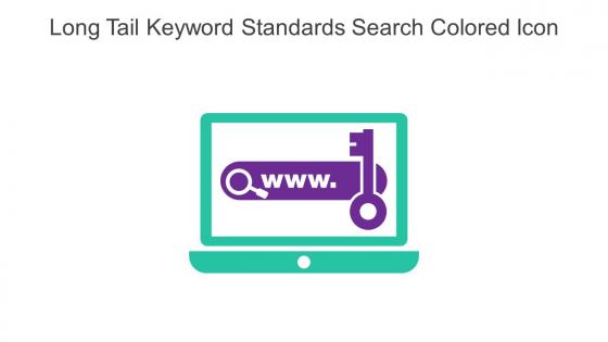 Long Tail Keyword Standards Search Colored Icon In Powerpoint Pptx Png And Editable Eps Format