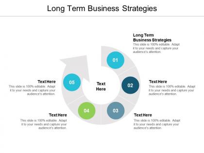 Long term business strategies ppt powerpoint presentation diagram lists cpb