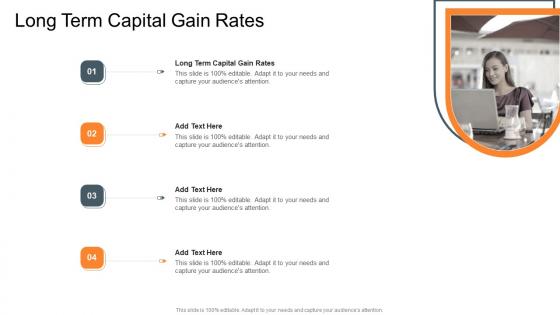 Long Term Capital Gain Rates In Powerpoint And Google Slides Cpb