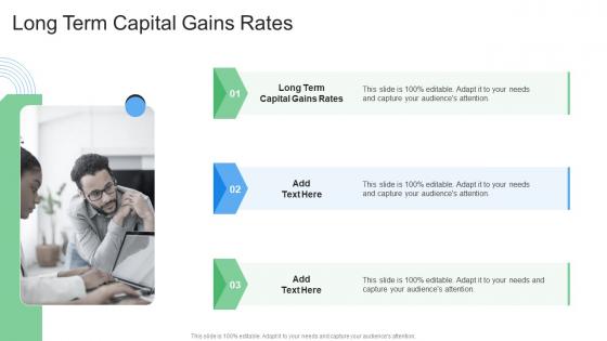 Long Term Capital Gains Rates In Powerpoint And Google Slides Cpb