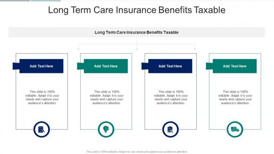 Long Term Care Insurance Benefits Taxable In Powerpoint And Google Slides Cpb