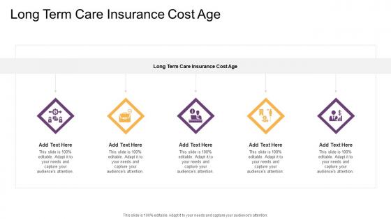 Long Term Care Insurance Cost Age In Powerpoint And Google Slides Cpb