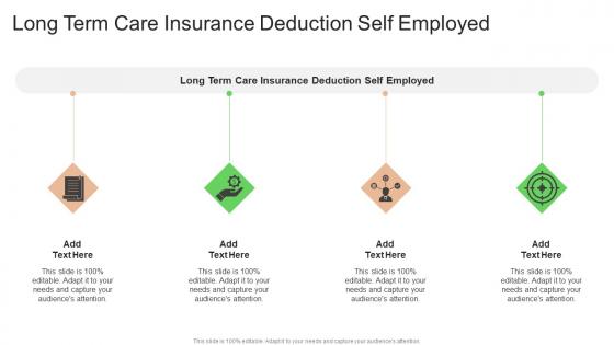 Long Term Care Insurance Deduction Self Employed In Powerpoint And Google Slides Cpb