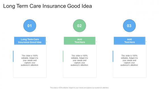 Long Term Care Insurance Good Idea In Powerpoint And Google Slides Cpb