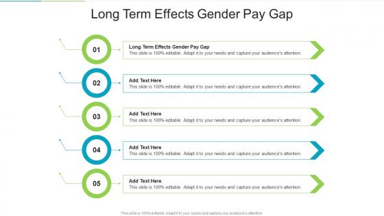 Long Term Effects Gender Pay Gap In Powerpoint And Google Slides Cpb