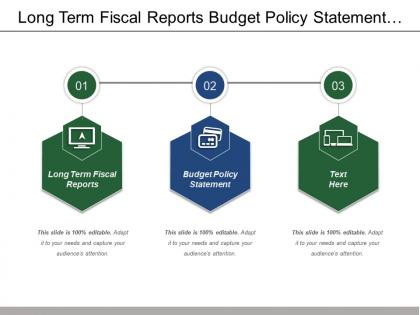 Long term fiscal reports budget policy statement estimates appropriation