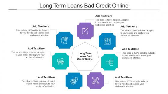 Long Term Loans Bad Credit Online Ppt Powerpoint Presentation Model Icons Cpb