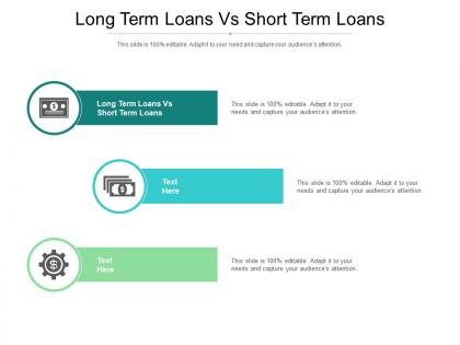 Long term loans vs short term loans ppt powerpoint presentation gallery portfolio cpb