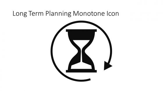 Long Term Planning Monotone Icon In Powerpoint Pptx Png And Editable Eps Format