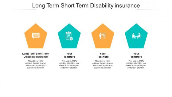 Long term short term disability insurance ppt powerpoint presentation gallery example cpb