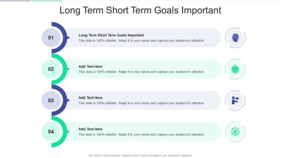 Long Term Short Term Goals Important In Powerpoint And Google Slides Cpb
