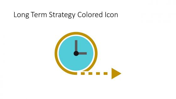 Long Term Strategy Colored Icon In Powerpoint Pptx Png And Editable Eps Format
