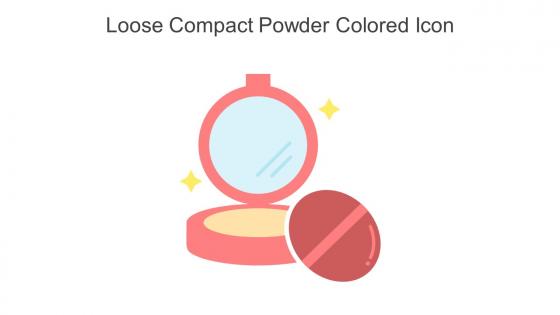 Loose Compact Powder Colored Icon In Powerpoint Pptx Png And Editable Eps Format