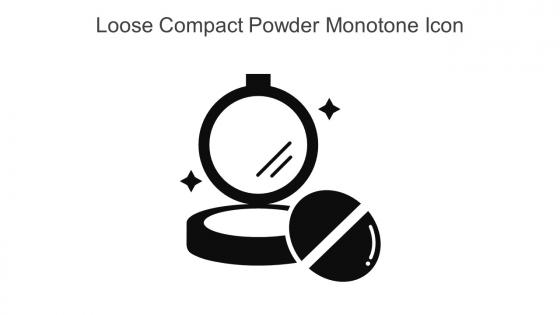 Loose Compact Powder Monotone Icon In Powerpoint Pptx Png And Editable Eps Format
