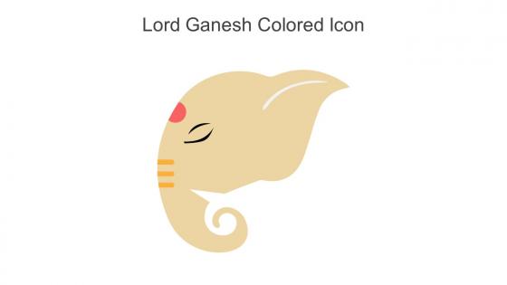 Lord Ganesh Colored Icon In Powerpoint Pptx Png And Editable Eps Format