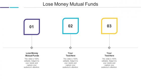 Lose Money Mutual Funds Ppt Powerpoint Presentation Outline Design Ideas Cpb