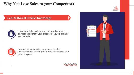 Losing Sales To Competitors Reason Lack Of Product Knowledge Training Ppt
