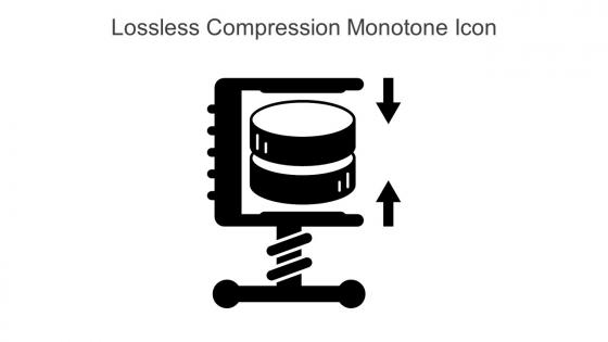 Lossless Compression Monotone Icon In Powerpoint Pptx Png And Editable Eps Format