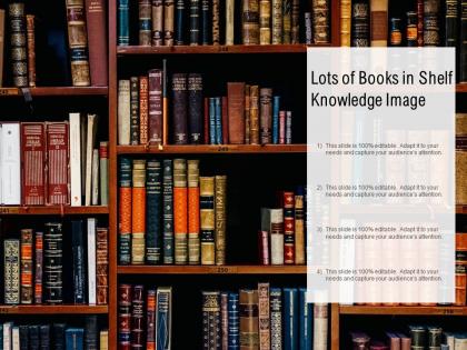Lots of books in shelf knowledge image