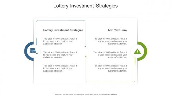 Lottery Investment Strategies In Powerpoint And Google Slides Cpb