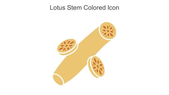 Lotus Stem Colored Icon In Powerpoint Pptx Png And Editable Eps Format