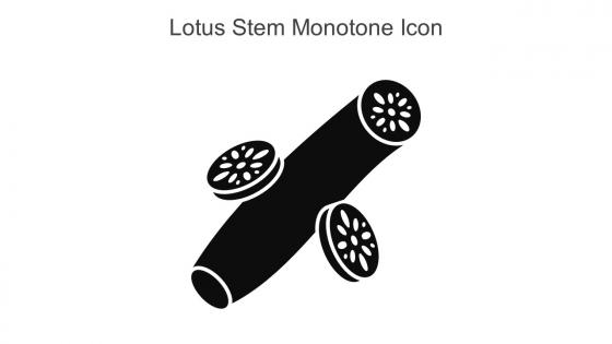Lotus Stem Monotone Icon In Powerpoint Pptx Png And Editable Eps Format
