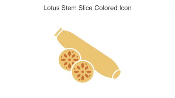 Lotus Stem Slice Colored Icon In Powerpoint Pptx Png And Editable Eps Format