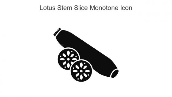Lotus Stem Slice Monotone Icon In Powerpoint Pptx Png And Editable Eps Format