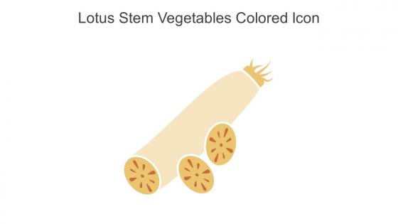 Lotus Stem Vegetables Colored Icon In Powerpoint Pptx Png And Editable Eps Format