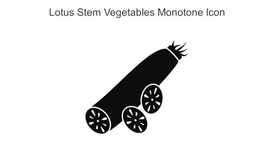 Lotus Stem Vegetables Monotone Icon In Powerpoint Pptx Png And Editable Eps Format