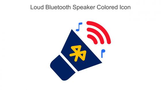 Loud Bluetooth Speaker Colored Icon In Powerpoint Pptx Png And Editable Eps Format