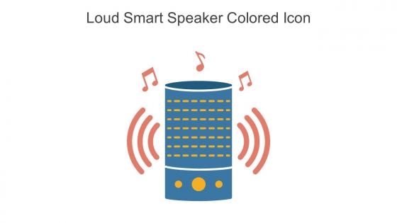 Loud Smart Speaker Colored Icon In Powerpoint Pptx Png And Editable Eps Format
