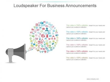Loudspeaker for business announcements ppt images gallery