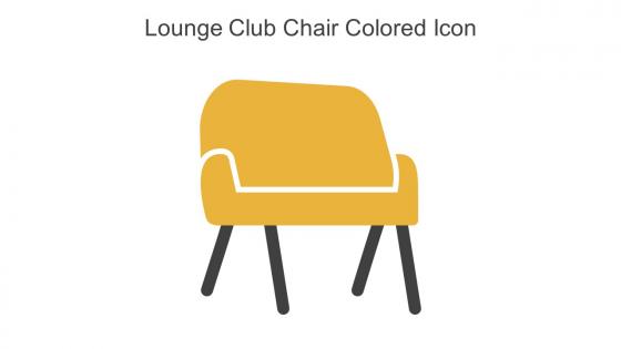 Lounge Club Chair Colored Icon In Powerpoint Pptx Png And Editable Eps Format