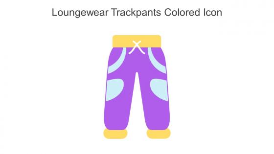 Loungewear Trackpants Colored Icon In Powerpoint Pptx Png And Editable Eps Format
