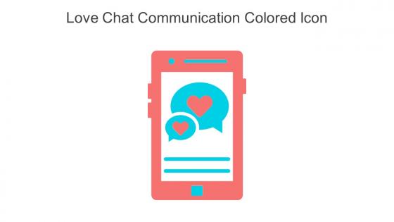 Love Chat Communication Colored Icon In Powerpoint Pptx Png And Editable Eps Format