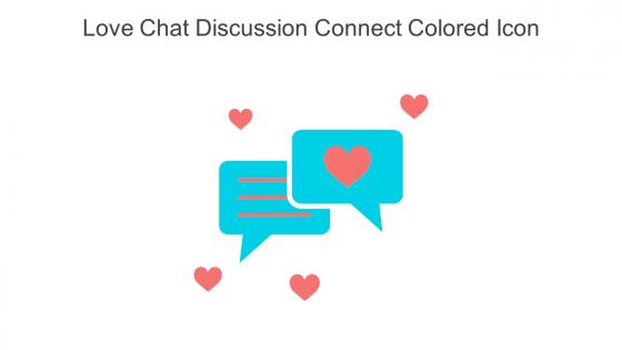 Love Chat Discussion Connect Colored Icon In Powerpoint Pptx Png And Editable Eps Format