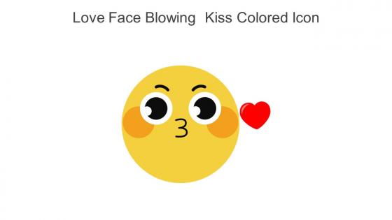 Love Face Blowing  Kiss Colored Icon In Powerpoint Pptx Png And Editable Eps Format