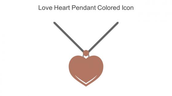 Love Heart Pendant Colored Icon In Powerpoint Pptx Png And Editable Eps Format