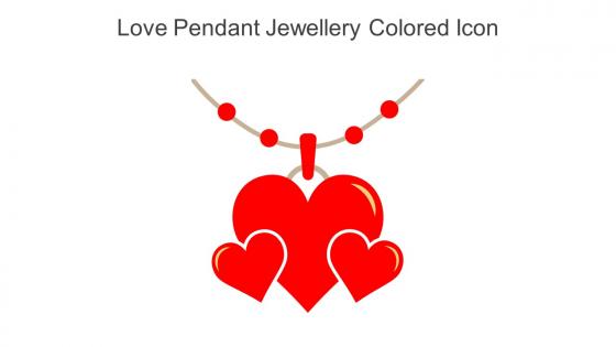 Love Pendant Jewellery Colored Icon In Powerpoint Pptx Png And Editable Eps Format