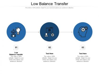 Low balance transfer ppt powerpoint presentation gallery examples cpb