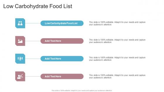 Low Carbohydrate Food List In Powerpoint And Google Slides Cpb
