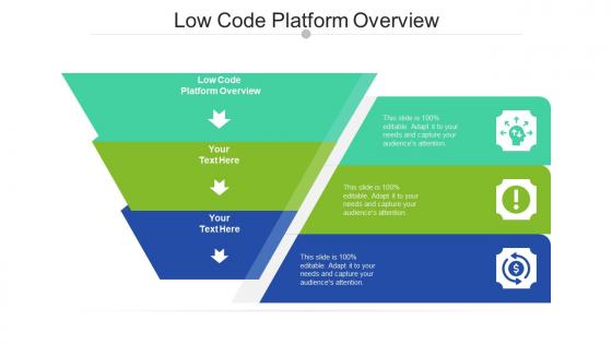 Low code platform overview ppt powerpoint presentation gallery format cpb