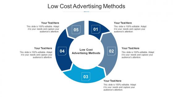 Low cost advertising methods ppt powerpoint presentation slides graphic images cpb