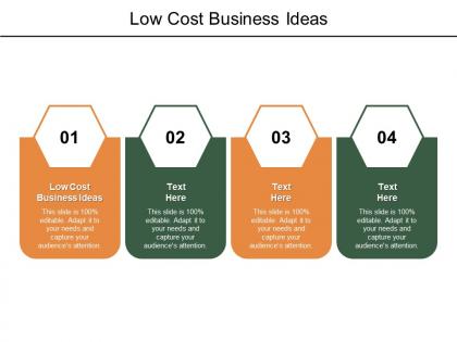 Low cost business ideas ppt powerpoint presentation infographic template guide cpb