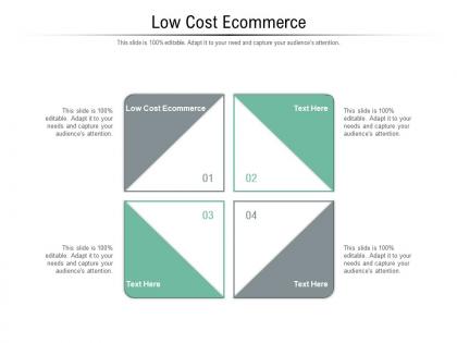 Low cost ecommerce ppt powerpoint presentation outline graphic images cpb